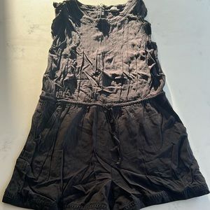 LOFT Pleated Sleeveless Romper